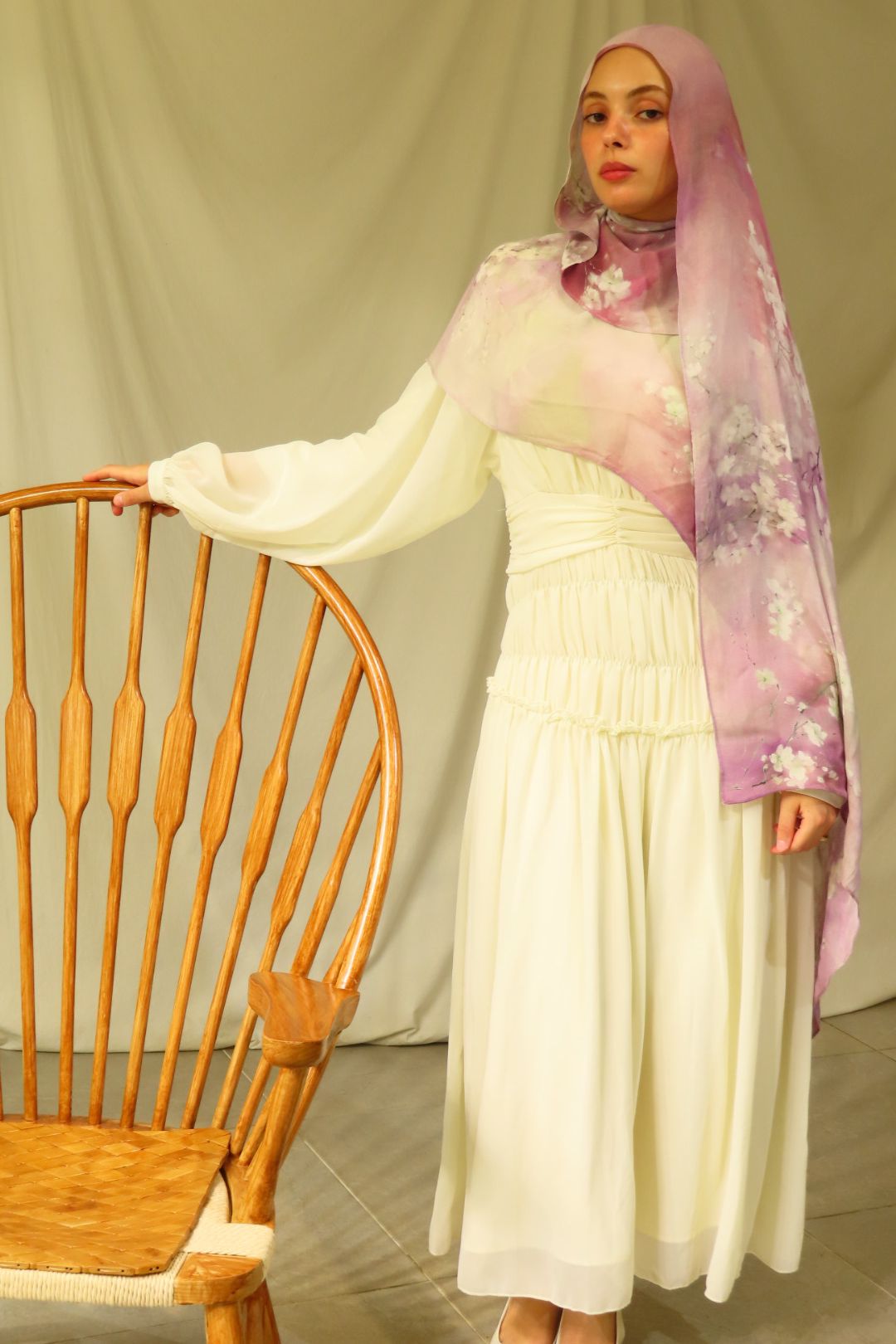 Lavender Whisper  - Printed Modal Hijab