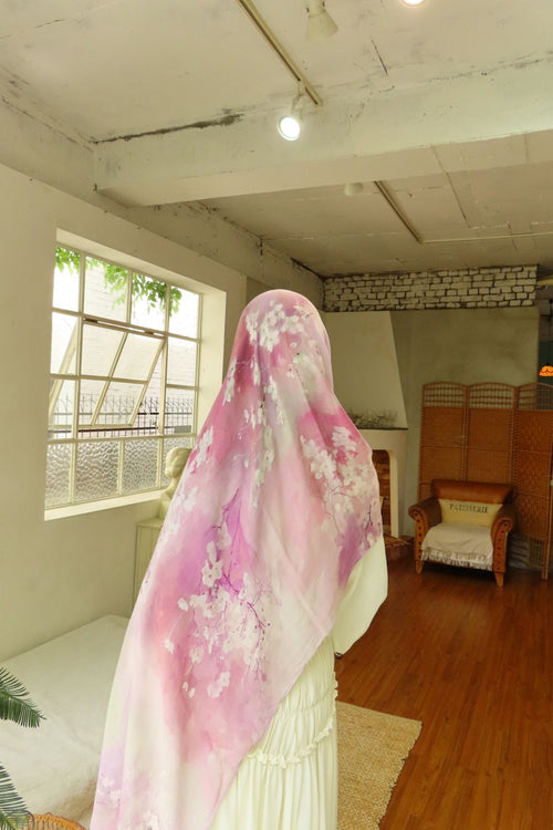 Lavander Whisper  - Printed Modal Hijab