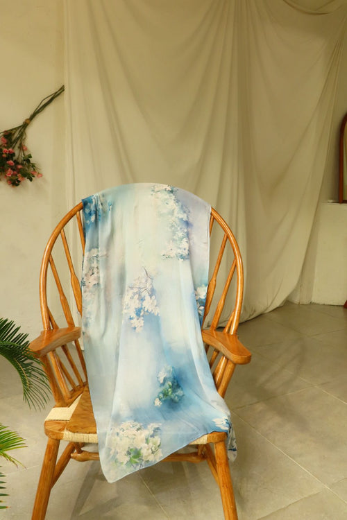 Whisper Sky - Pinted Modal Hijab